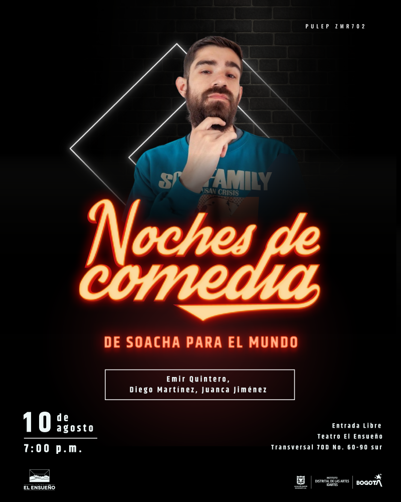 Cartel noches de comedia 